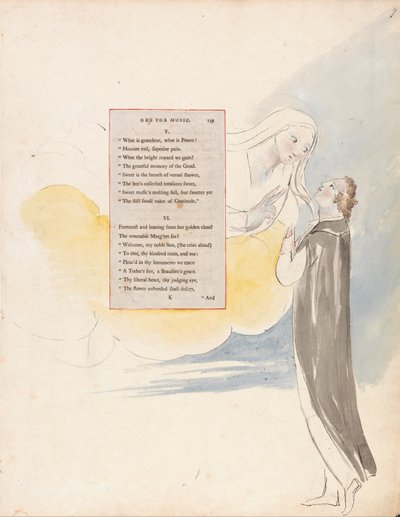 De Gedichten van Thomas Gray, Ontwerp 99, Ode voor Muziek door William Blake